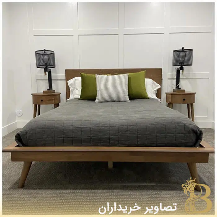 تخت خواب چوبی مدل راشل دو نفره 200×160 سانتیمتر - Image 5